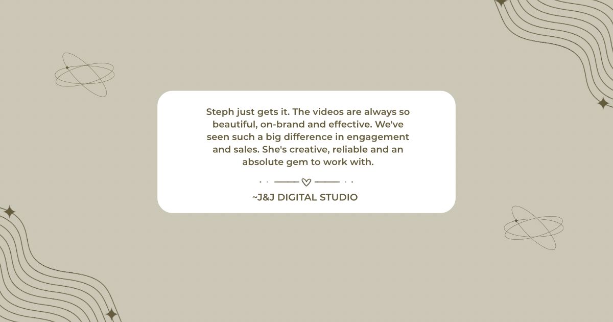 Testimonial from J&J Digital Studio